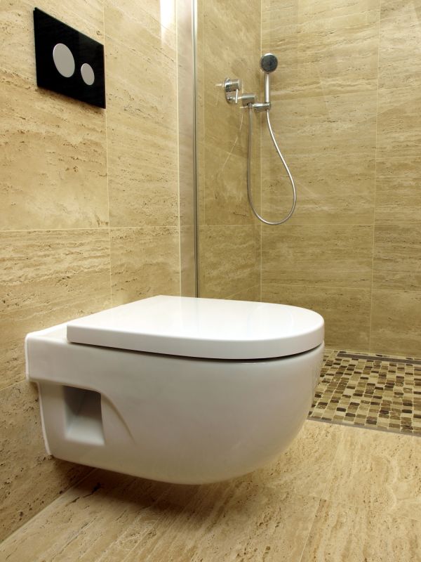 Wall-Mounted Toilet with Concealed Cistern